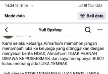 Kasat Narkoba Bungo Sebut Tak Ada Luka Tembak, Pihak Keluarga Sebut Hoax