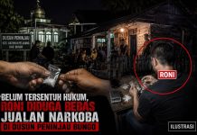 Terduga Bandar Besar Roni Bebas Edarkan Narkoba di Dusun Peninjau Bungo